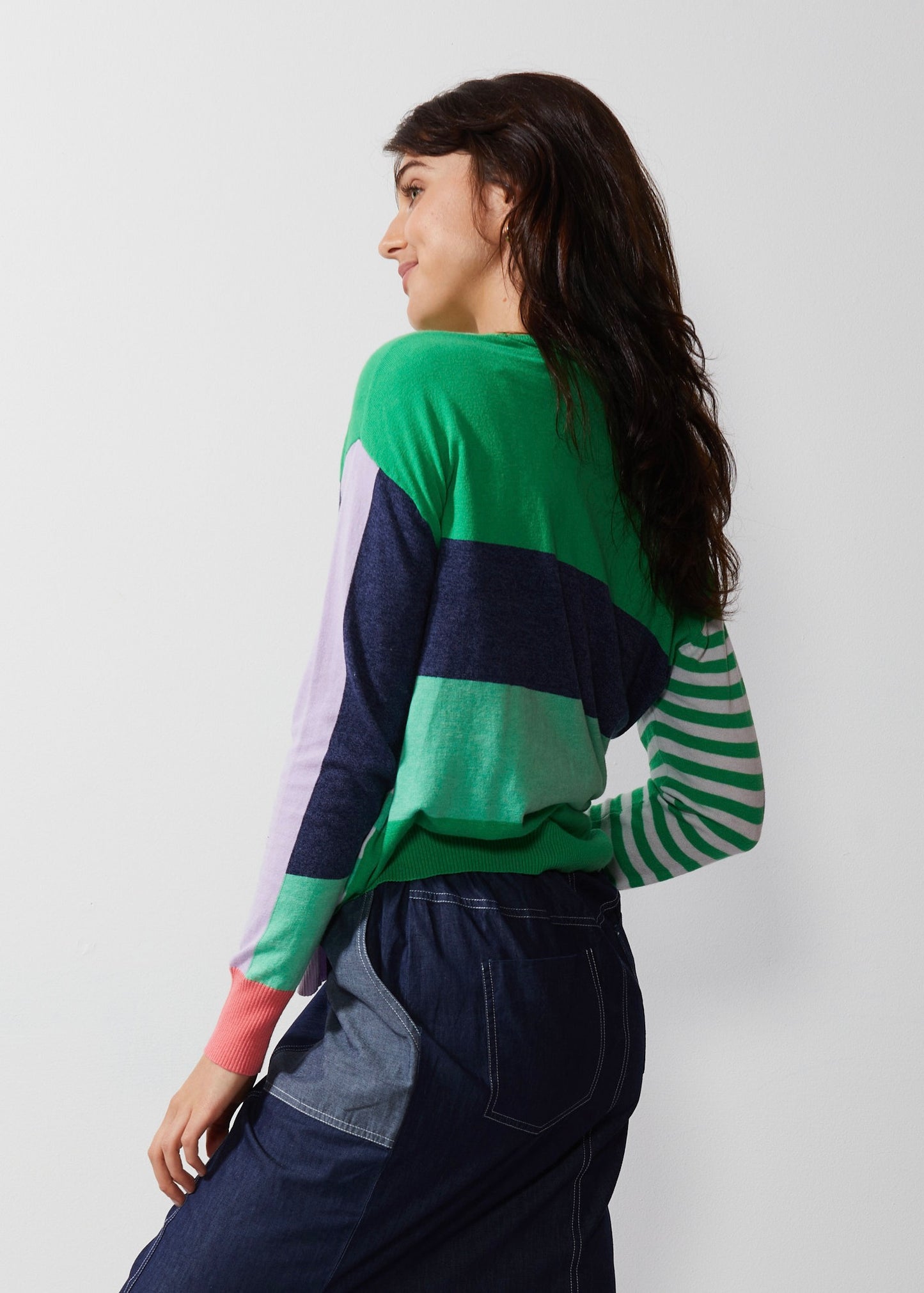 ZAKET + PLOVER DIAGONAL STRIPE JUMPER